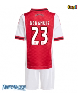 Ajax Steven Berghuis #23 Echipament de Fotbal Replică 2025-26 Copii Acasa (+ Șorturi)